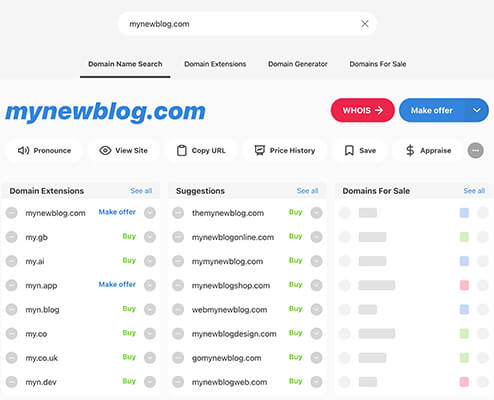 03 Instant Domain Search