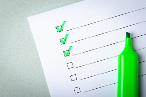 12 Create a checklist