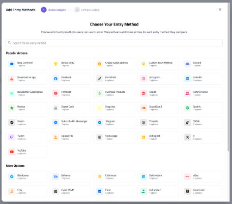 16 create new giveaway