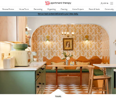 apartment therapy homepage