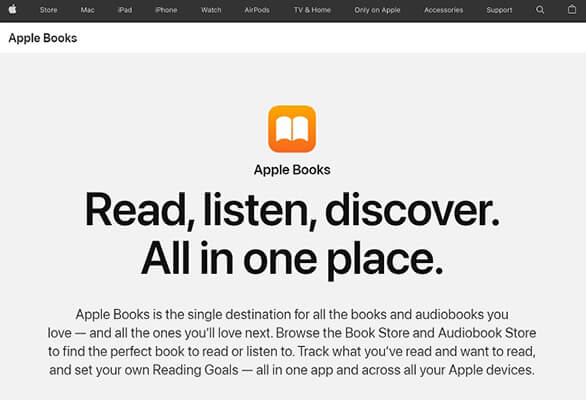 apple books homepage
