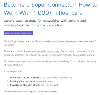 Become A Super Connector