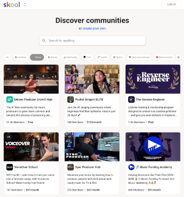 build a community around your blog skool