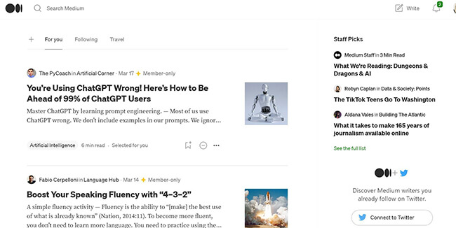 community blogging medium