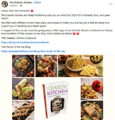 diabetic kitchen facebook post