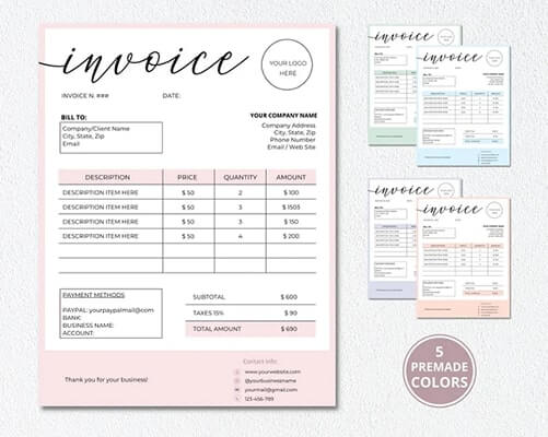 invoice templates