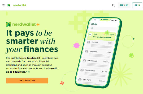 nerdwallet homepage