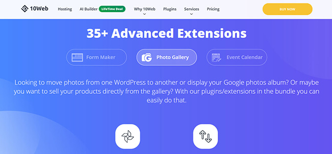photo gallery by 10web homepage