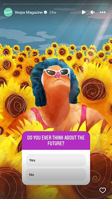 run a poll using stories example