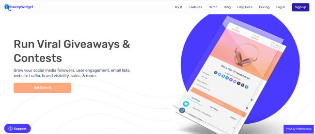 run social media contests