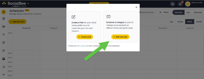 schedule posts in advance