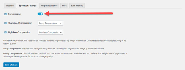 speedup extension settings
