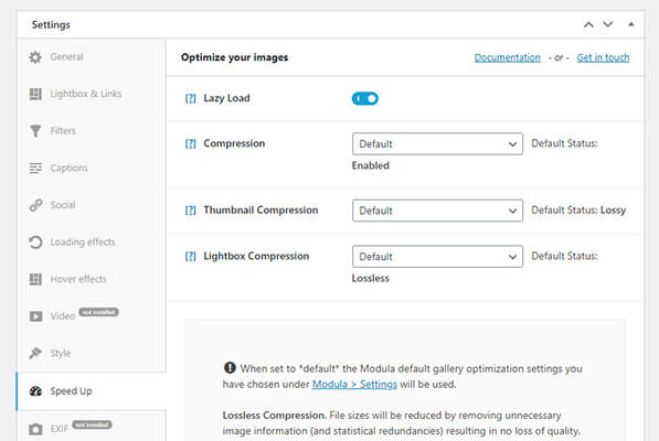 speedup lazy loading feature