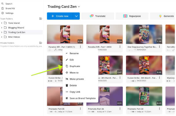 step 3 duplicate project