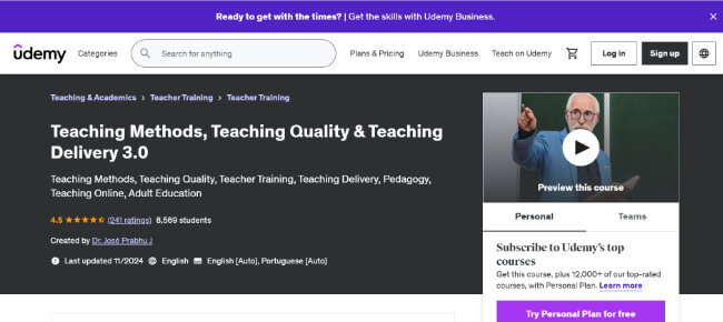 teaching & education dr jose course