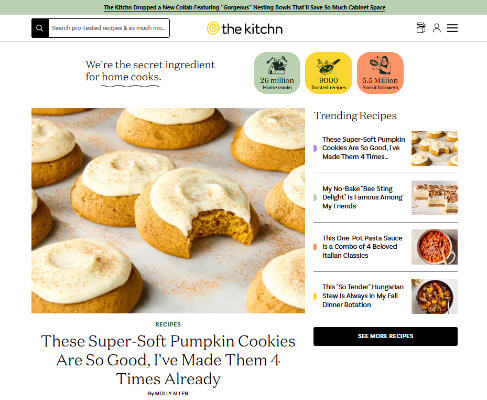 thekitchn homepage