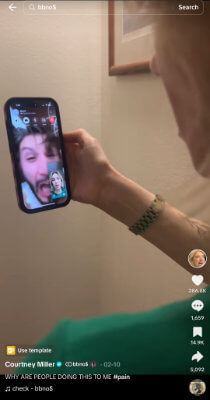 tiktok courtney miller pranks bibinos