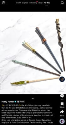 tiktok product information caption