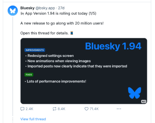01 bluesky 20 million users