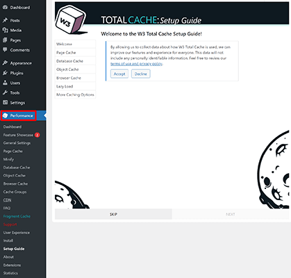 01 Launch setup wizard