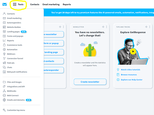 02.5 customizable dashboard tool