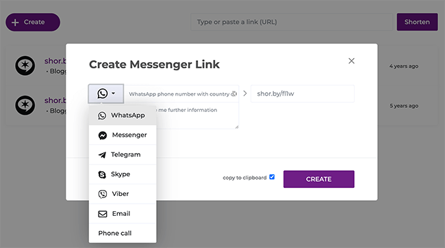 03 Chat Link - create