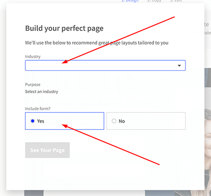 03 Landing page builder - Overlay