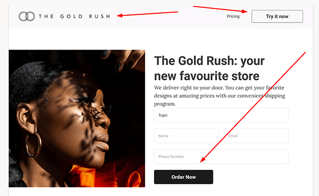 04 Landing page builder - See your page