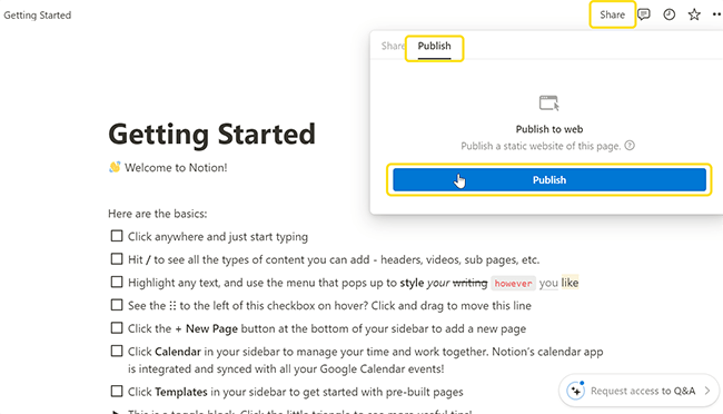 04 Publish your Notion template - Publish