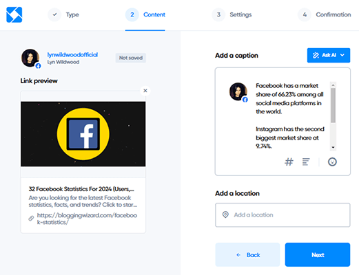 04 publishing - facebook post