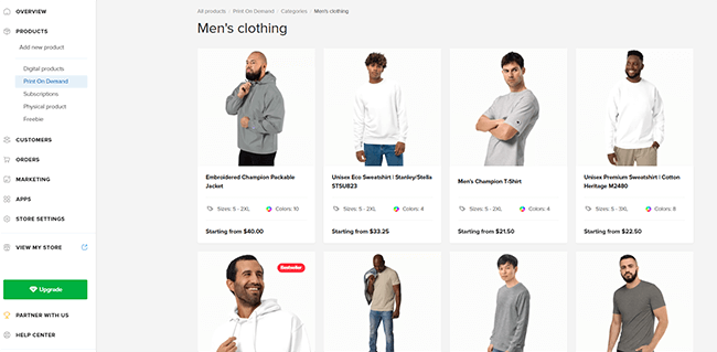 04 sellfy print on demand tool