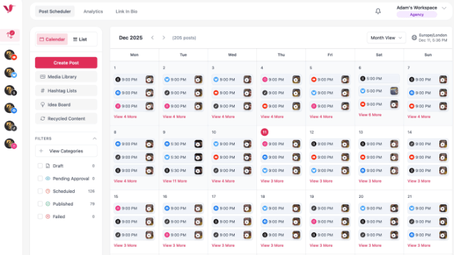 04 social media calendar overview