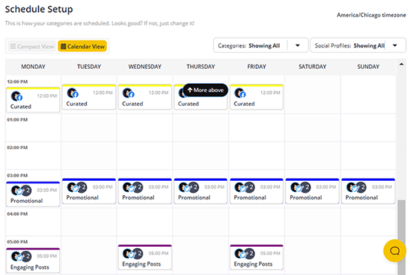 06 Schedule setup - calendar view