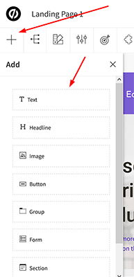 07 Landing page builder - Add