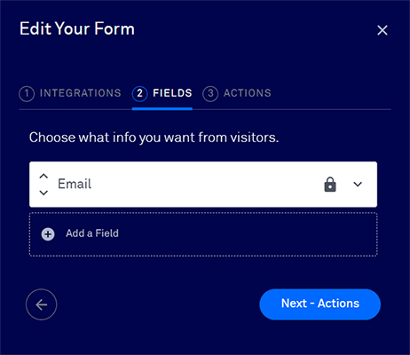 07 Lead generation - Field tab