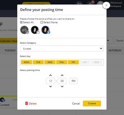 07 Schedule setup - category schedule