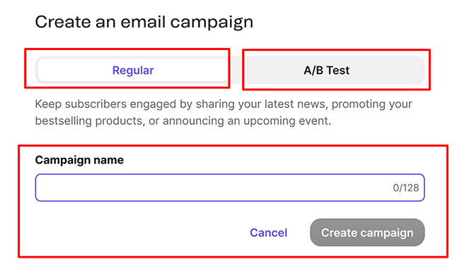 08 campaigns create an email campaign