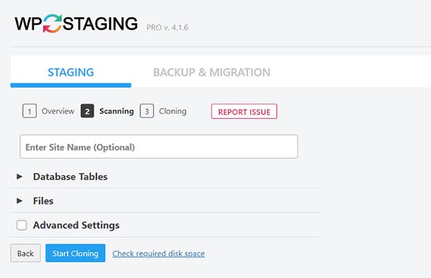 08 enter a name for your staging site