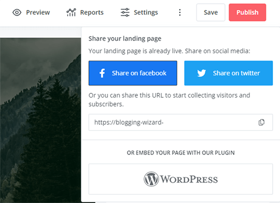 08 landing pages publish
