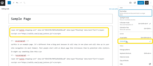 08 Step 4 - Code editor