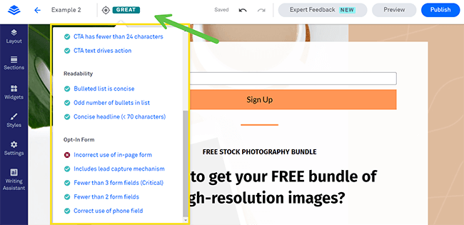 09 Leadmeter - Optimize