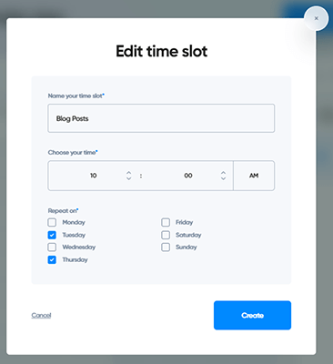 09 publishing - new time slot