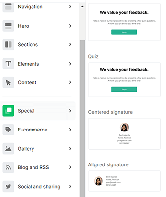 10 email editor blocks