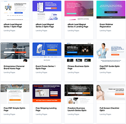 10 OptimizePress Landing Page Templates