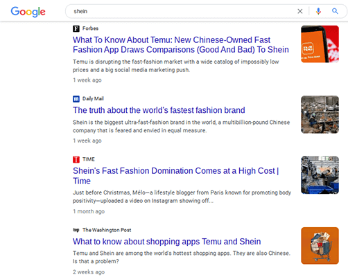 10 shein google news
