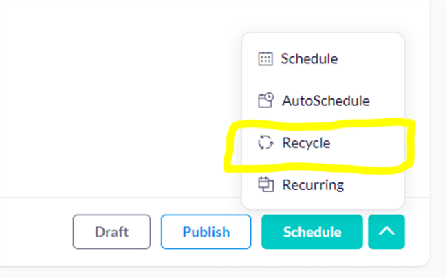 10 social media scheduler recycle