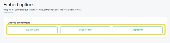 10 Step 5 - Embed options