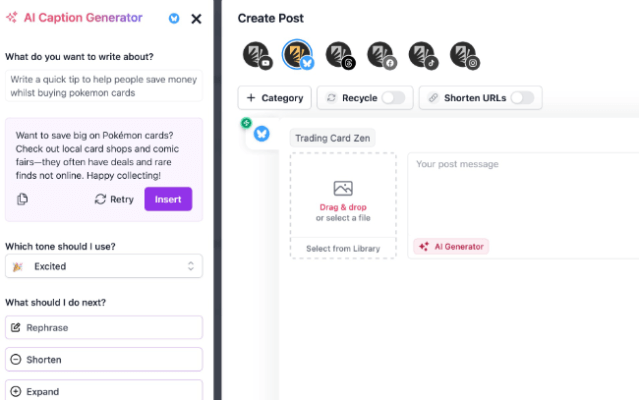 11 ai assistance caption generator