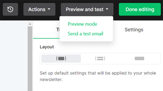 11 email editor preview test