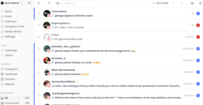 11 pallyy social media inbox